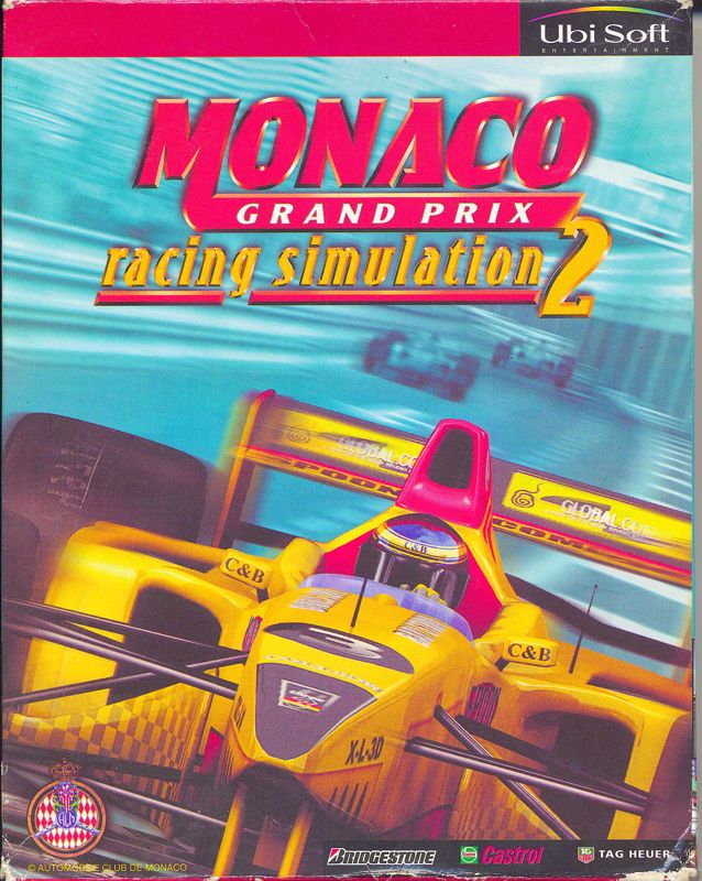 Monaco Grand Prix box art for Playstation